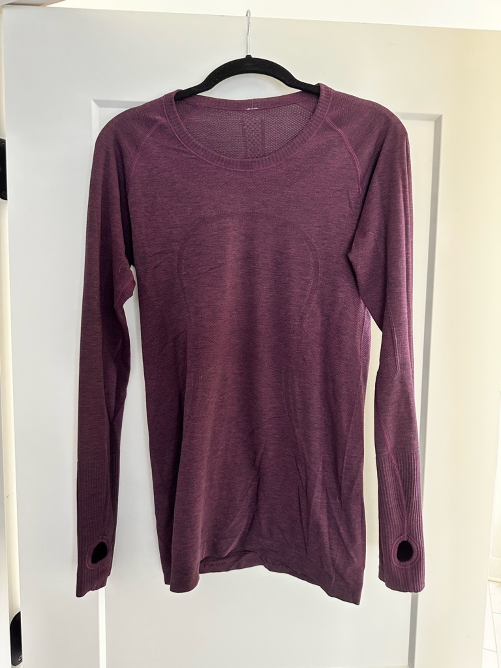 lululemon athletica Long Sleeve Crew in Plum